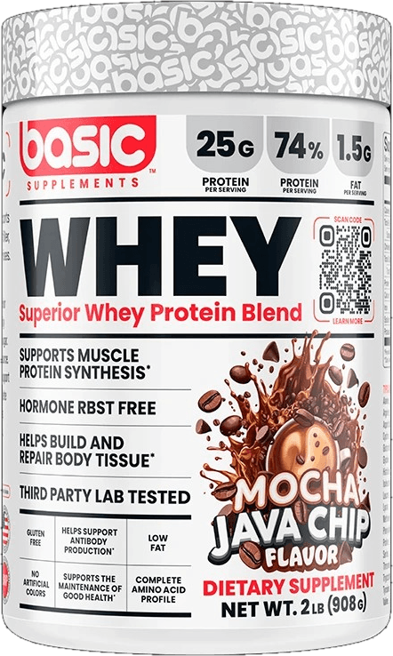 WHEY PROTEIN BASIC MOCHA JAVA CHIP, 2 libras