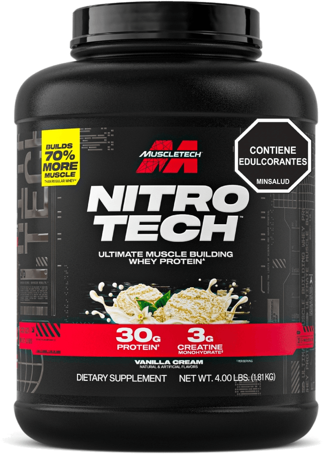 NITRO TECH VAINILLA, 4 libras