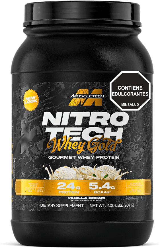 NITRO TECH WHEY GOLD VAINILLA CREAM, 2 libras