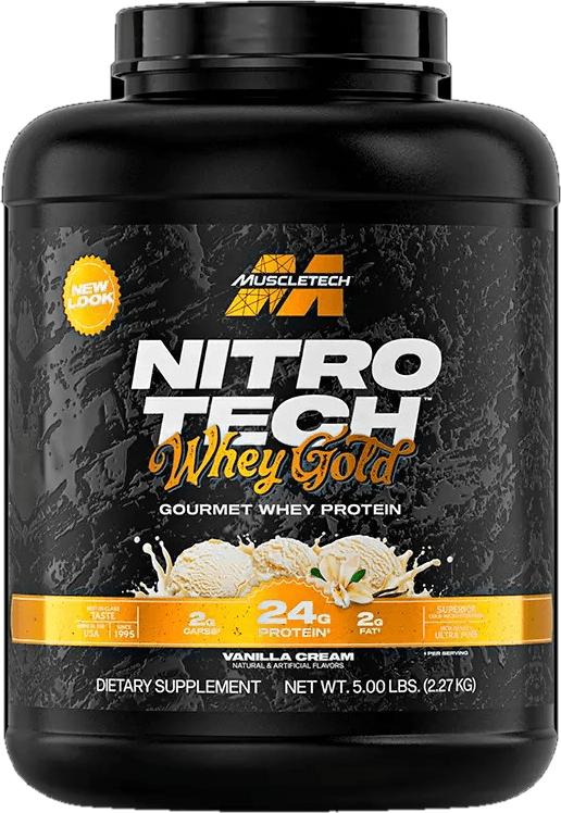 NITRO TECH WHEY GOLD VAINILLA CREAM, 5 libras