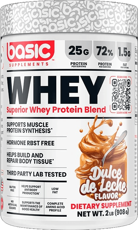 WHEY PROTEIN BASIC DULCE DE LECHE, 2 libras