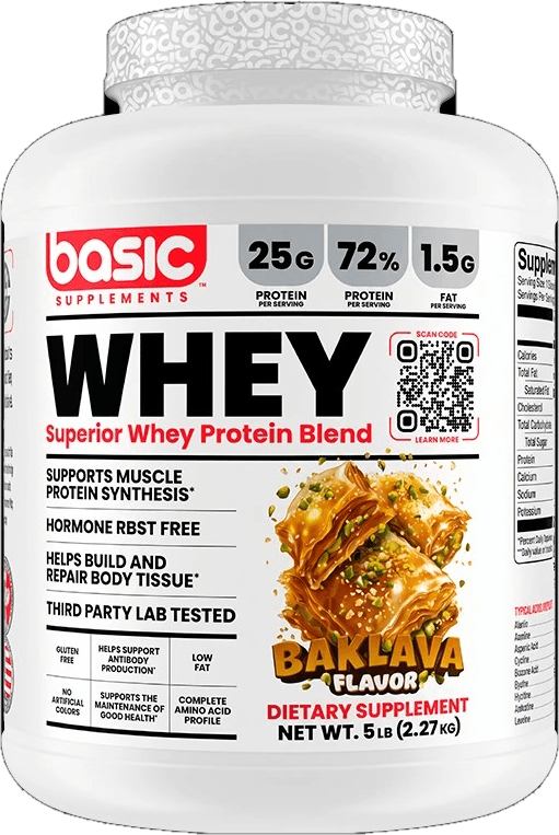 WHEY PROTEIN BASIC BAKLAVA, 5 libras