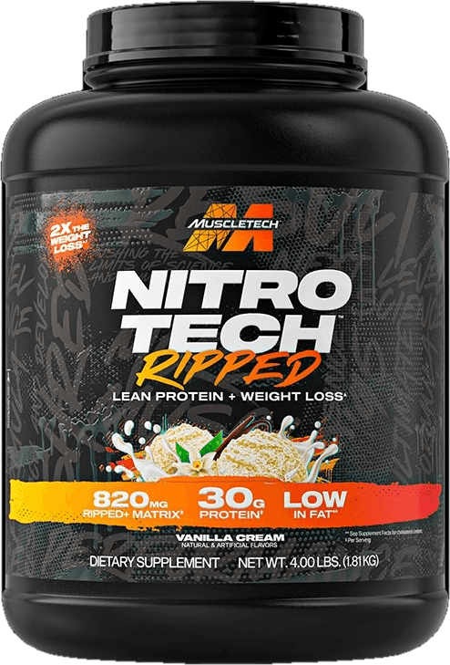 NITRO TECH RIPPED VAINILLA CREAM, 4 libras