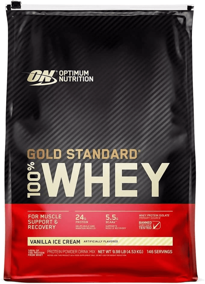 WHEY GOLD STANDARD VAINILLA ICE CREAM, 10 libras